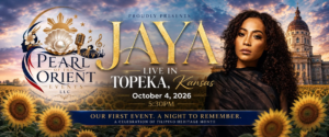 JAYA Live in Topeka event banner featuring Asia's Queen of Soul